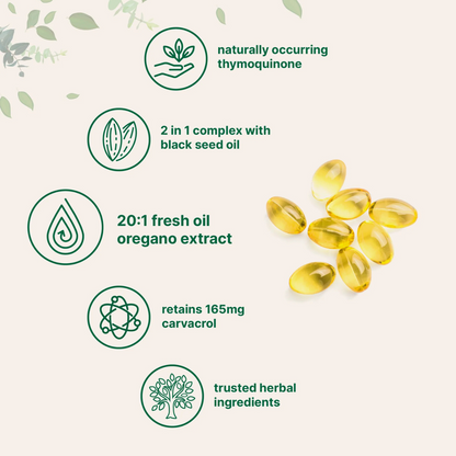 ImmunoHerb® Oregano + Black Seed, Immune Softgels
