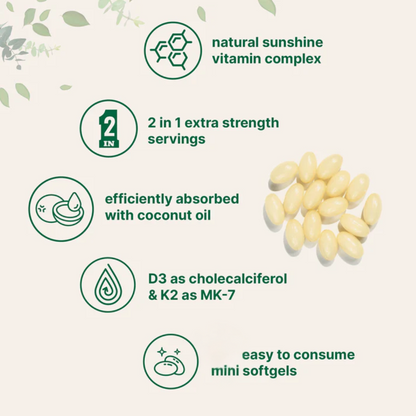 ImmunoHerb® Vitamin D3 + K2, 180 Immune Softgels