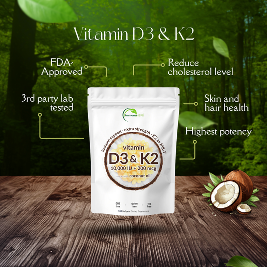 ImmunoHerb® Vitamin D3 + K2, 180 Immune Softgels